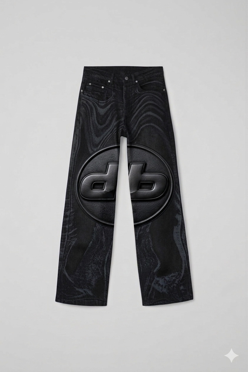 DB Monogram Moiré Jean — Noir