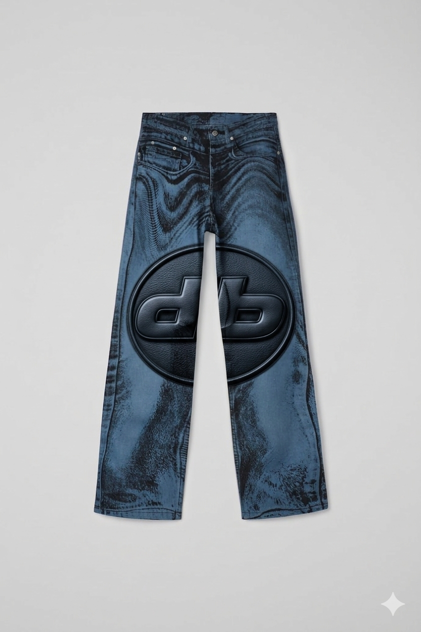 DB Monogram Moiré Jean — Indigo