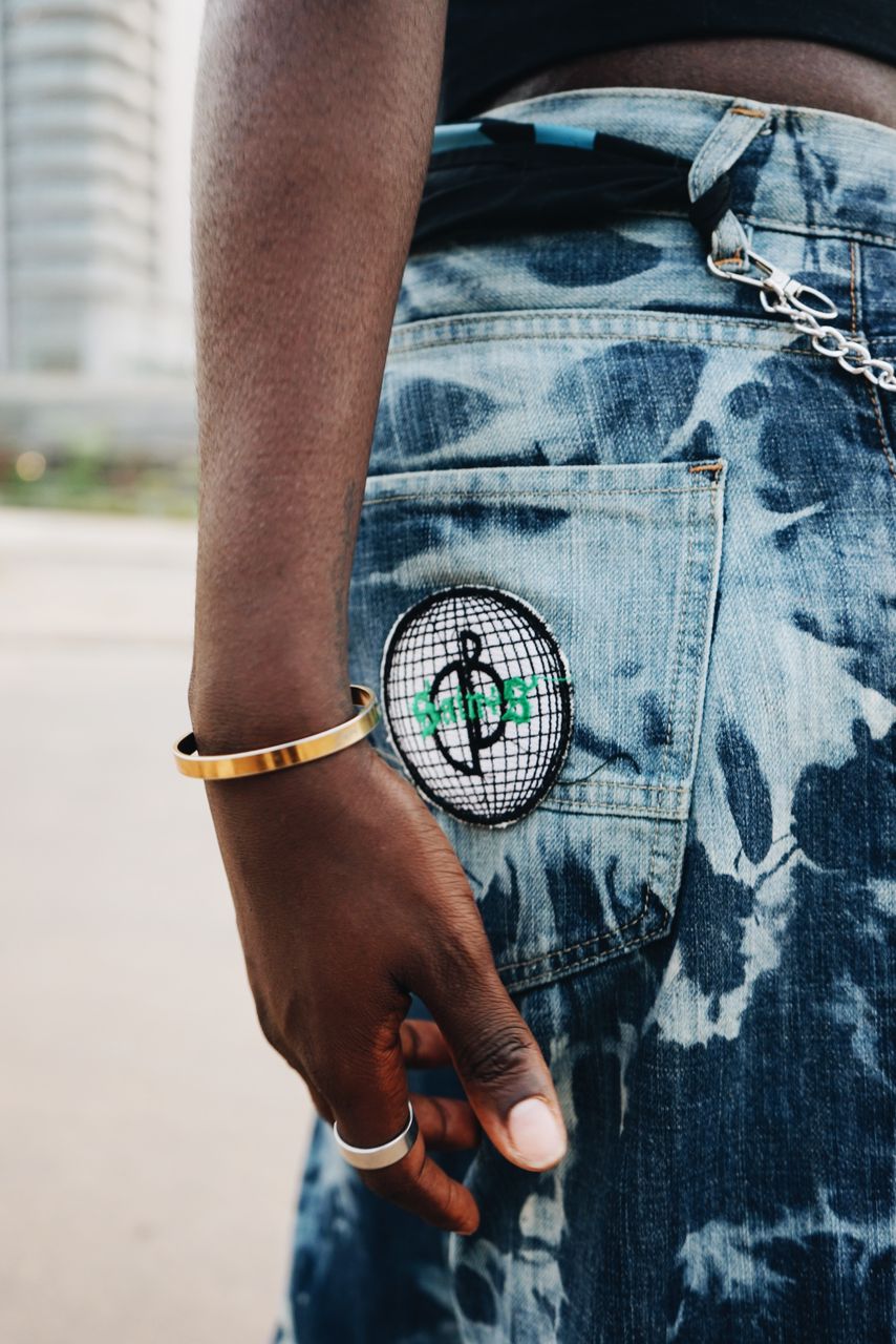 Saints Globe Patch Jean
